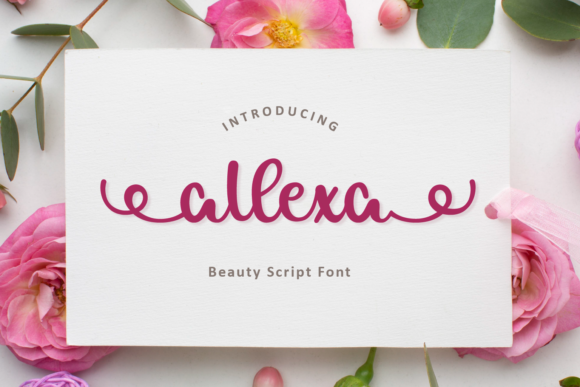 Allexa: A Handwritten Font for Craft Creations