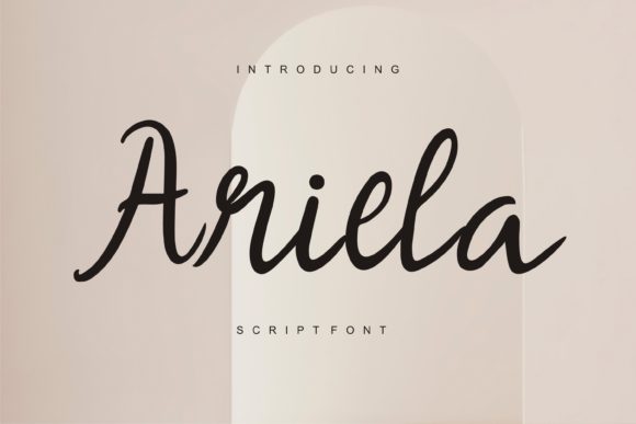 Ariela: A Flowing Script Font for Handmade Creations