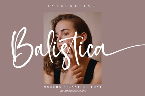 Balistica: A Delicate Script Font for Modern Branding
