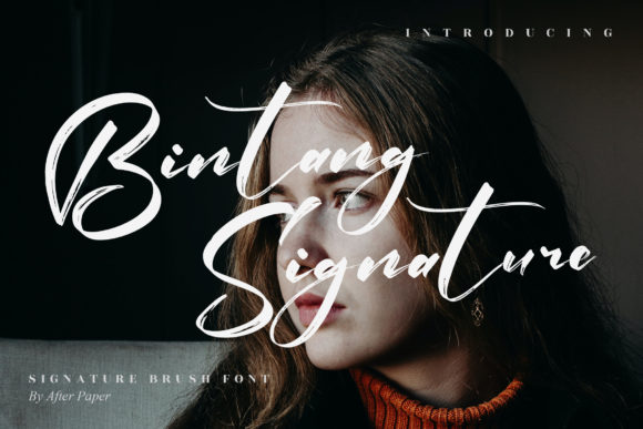 Bintang Signature Font for Editorial Design