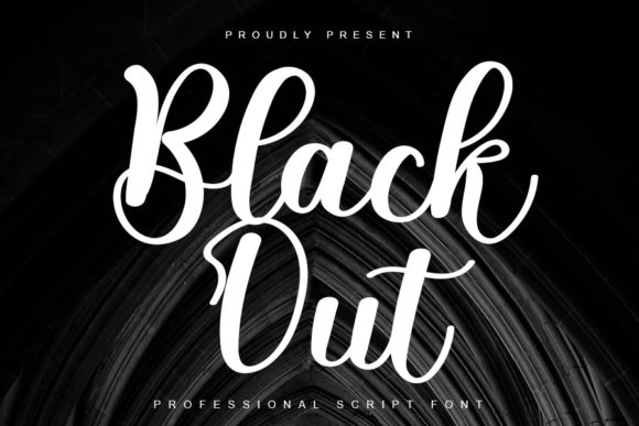 Black Out: A Handwritten Font for Editorial Design