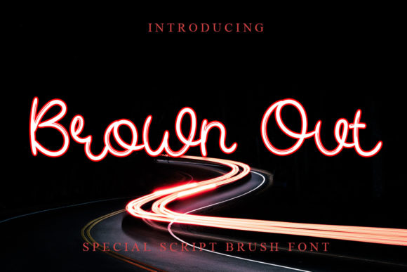 Brown Out Font for Elegant Editorial Design