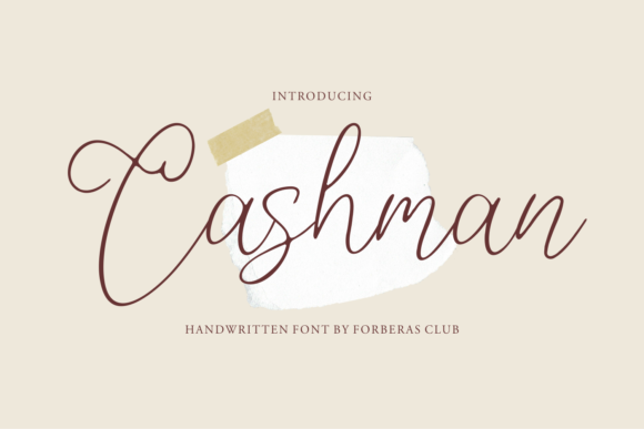 Cashman Font for Handmade Creations