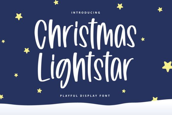 Christmas Lightstar: A Script Font for Festive Design Projects