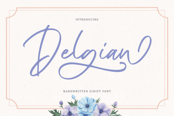 Delgian: A Stylish Script Font for Polished Branding