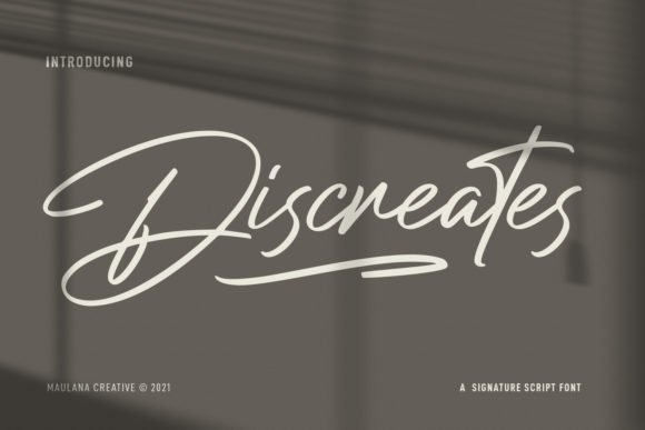 Discreates Font for Web Design and Brand Identity