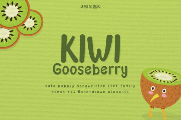 Kiwi Gooseberry Font for Digital Creativity