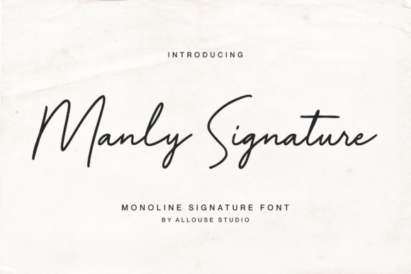 Manly Signature: A Sophisticated Script Font for Digital Campaigns