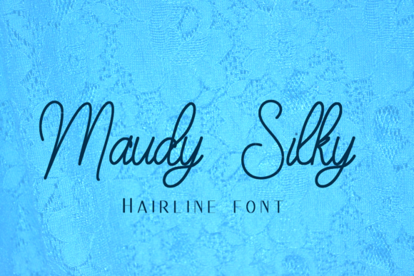 Maudy Silky Line: A Graceful Script Font for Editorial Design