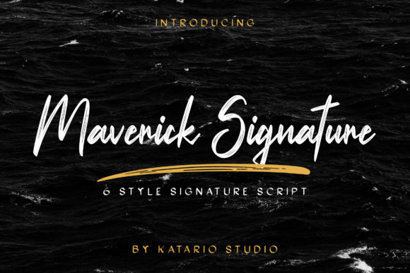 Maverick Signature: A Versatile Script Font for Editorial Design