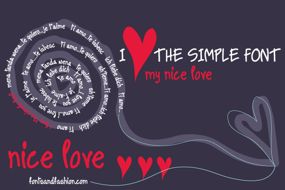Nice Love Font for Business Branding