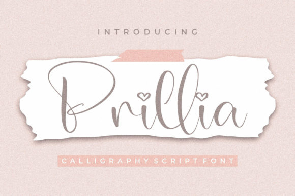 Prillia Font for Web Design and Branding