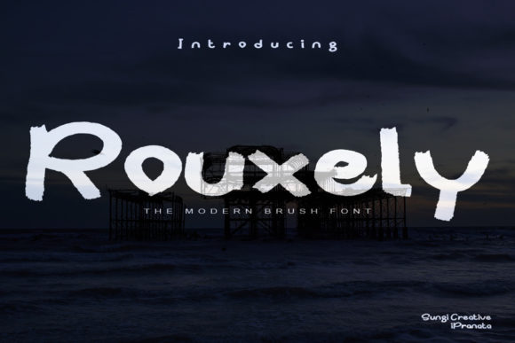 Rouxely: A Cool and Brushed Handwritten Font for Creative Projects