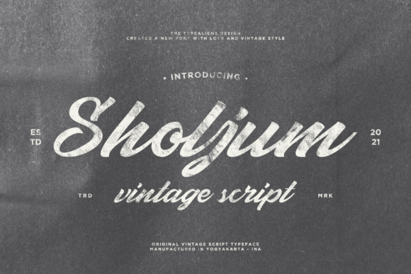 Sholjum: A Playful Script Font for Digital Branding