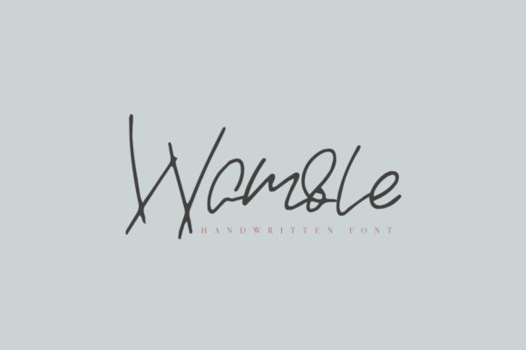 Wamble: A Handwritten Font for Personalized Branding